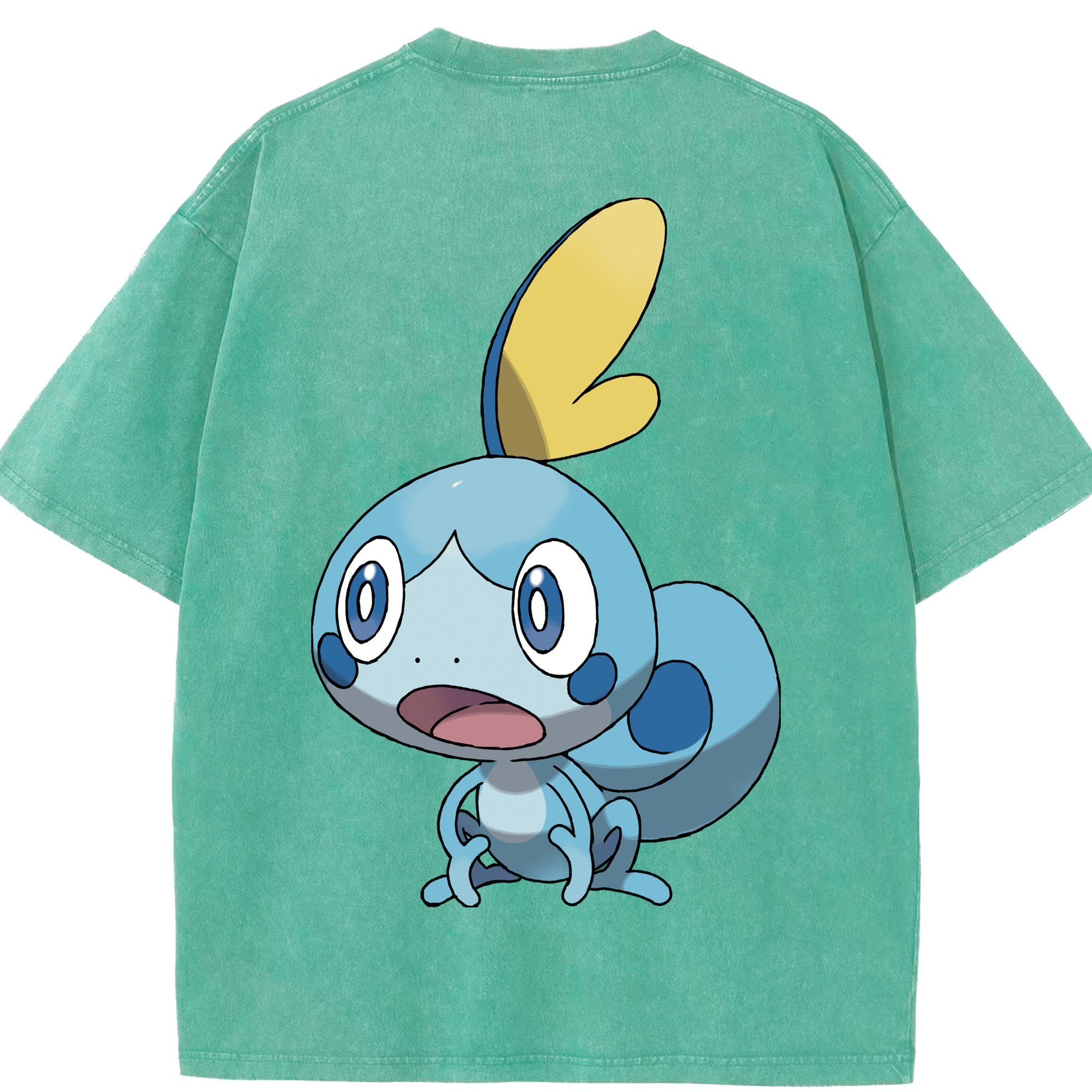 （画像用） ポケットモンスター Pokémon 綿100% ヴィンテージ風 半袖Tシャツ（背面プリント）